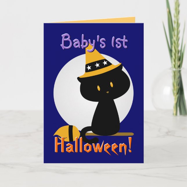 Baby's First Halloween Card (Front)