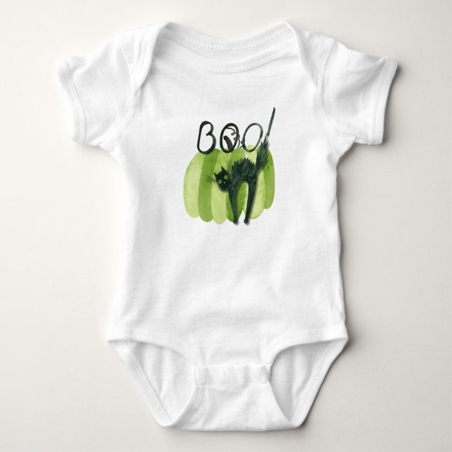 Baby's first Halloween fun costume.  Baby Bodysuit (Front)