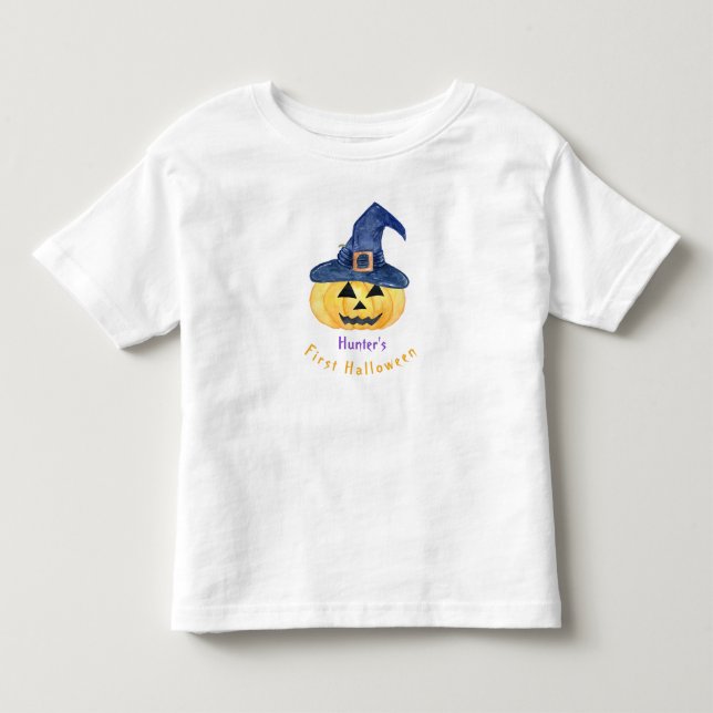 Baby's First Halloween Jack O'Lantern  Toddler T-Shirt (Front)