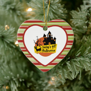 baby's first Halloween ornament