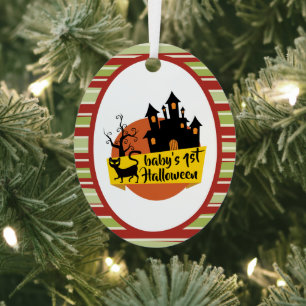 baby's first Halloween ornament