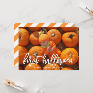 Baby's First Halloween Photo Card