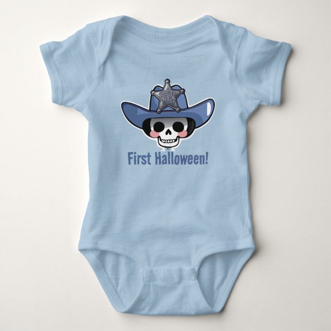 Baby's First Halloween, Skeleton Cowboy Bodysuit (Front)