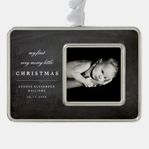 Baby's First Merry Little Christmas Photo Ornament