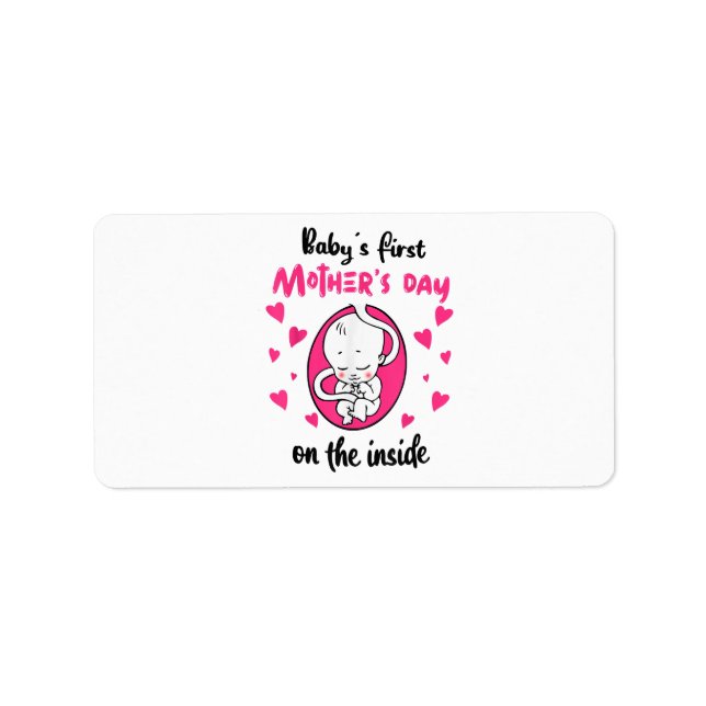 Baby's First Mother's Day On The Inside Label (Front)
