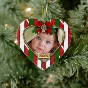 Baby's First Photo Frame Ceramic Tree Decoration
