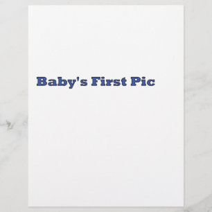 Baby's First Picture The MUSEUM Zazzle Gifts Flyer