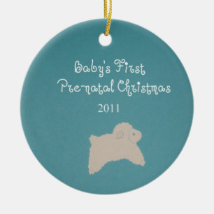 Baby's First Pre-natal Christmas 2011 Ceramic Tree Decoration