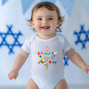 🍯 🍎🐟  Baby's First Rosh Hashanah Baby Bodysuit