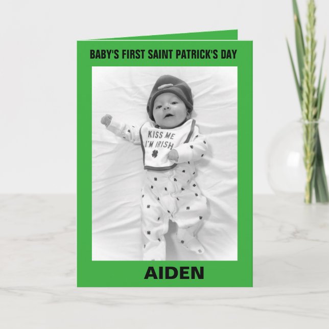 BABY'S  FIRST SAINT PATRICK'S DAY CARD (Front)