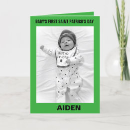 BABY'S  FIRST SAINT PATRICK'S DAY CARD