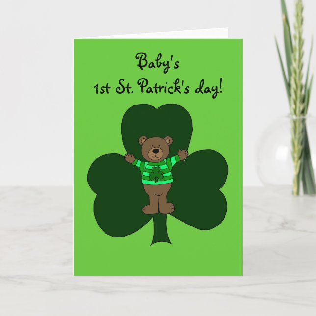 Baby's first St. Patrick's day Card (Front)