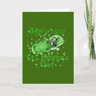 Baby's First St. Patrick's Day Tshirts Card