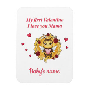 baby's first valentine magnet