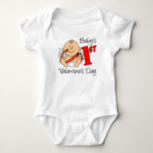 Baby's First Valentine's Day Baby Bodysuit