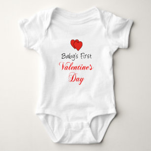 Baby's First Valentine's Day Baby Bodysuit