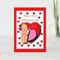 Baby's First Valentine's Day Card