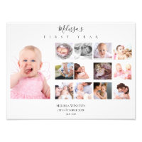Baby's First Year Photo Collage Keepsake