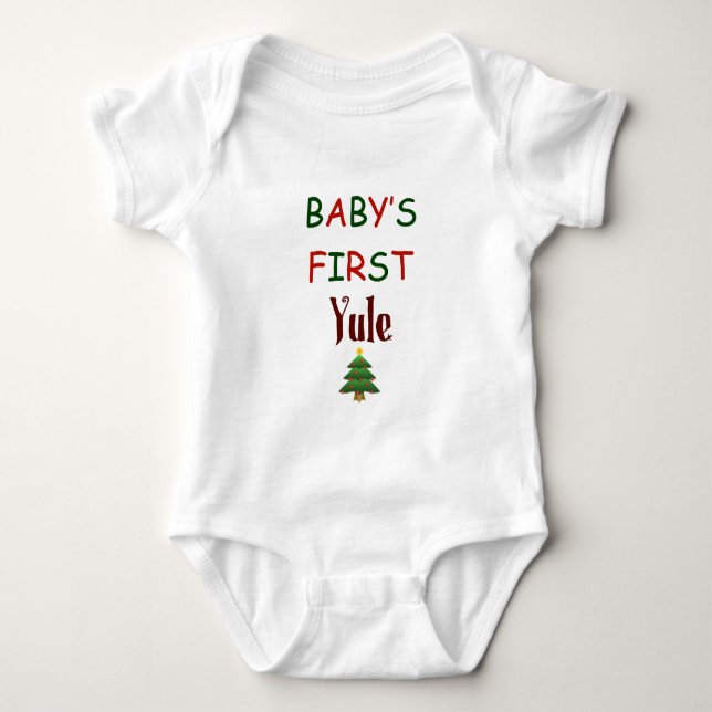Baby's First Yule Baby Bodysuit (Front)