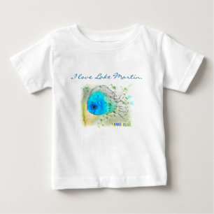 Baby's Fish T-Shirt "I love Lake Martin."
