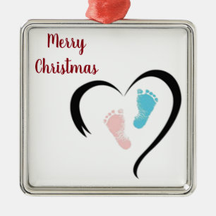 ***BABY'S FOOTPRINTS*** CHRISTMAS ORNAMENT