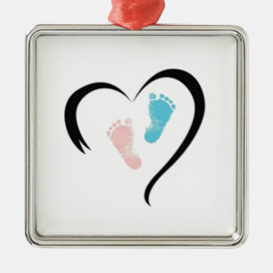 ***BABY'S FOOTPRINTS*** CHRISTMAS ORNAMENT