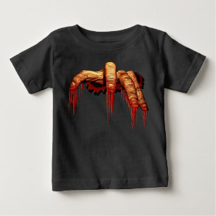 Baby's Halloween T-Shirt Gory Zombie Baby Shirts