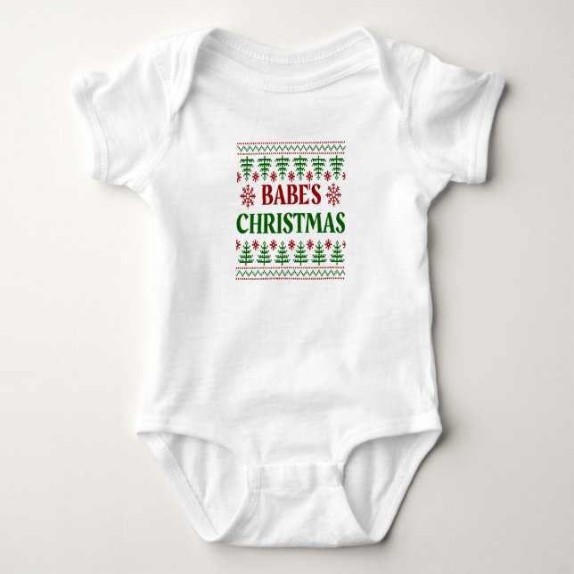 babys it's christmas baby bodysuit (Front)