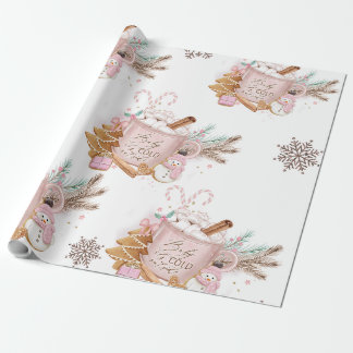 Baby's it's Cold outside wrapping paper| Gift  Paper