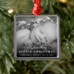 Baby&#39;s My First Merry Little Christmas Cute Photo Metal Tree Decoration