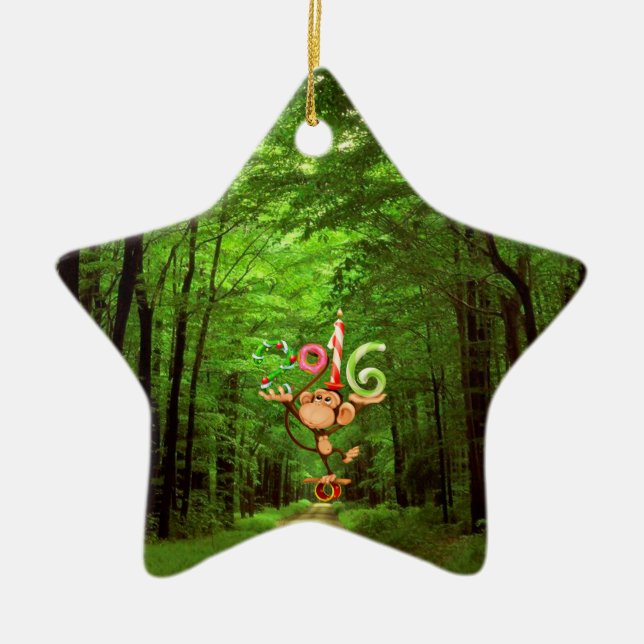 Baby's : my first new year - ceramic tree decoration (Front)