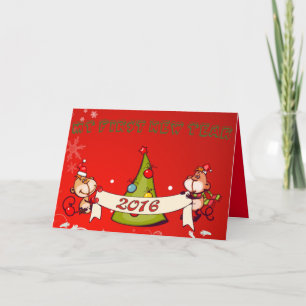 Baby's : my first new year - holiday card
