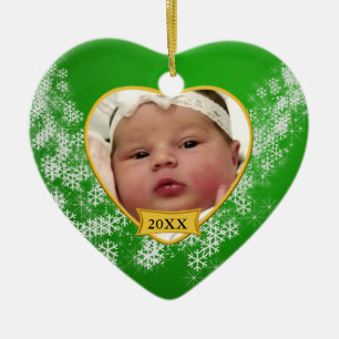Baby's Photo Keepsake Christmas Ornament