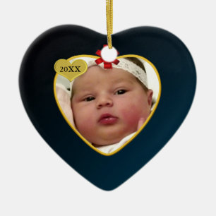 Baby's Photo Keepsake Christmas Ornament