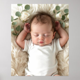 Baby's Photo Personalise Poster