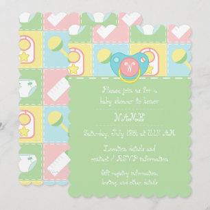 Baby's Quilt Baby Shower Invitation