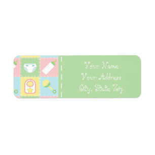 Baby's Quilt Return Address Label