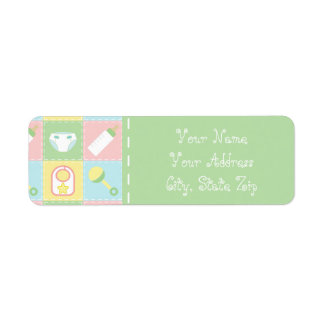 Baby's Quilt Return Address Label