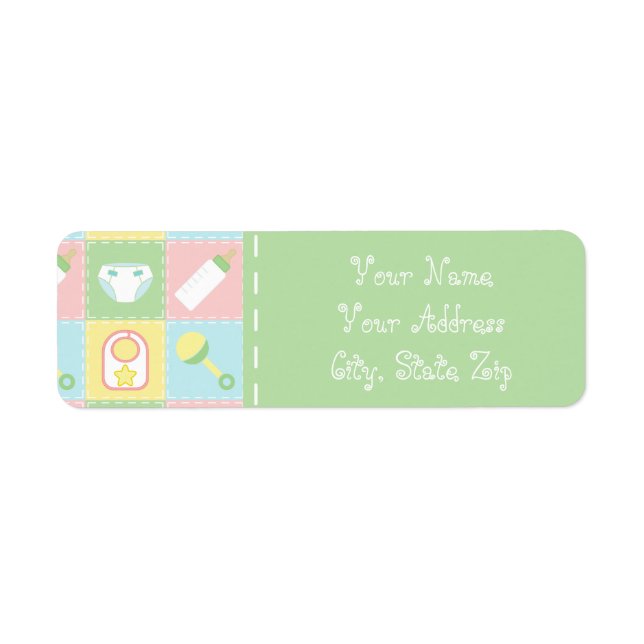 Baby's Quilt Return Address Label (Front)