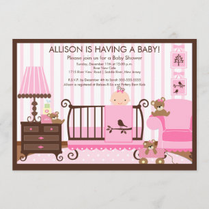 Baby's Room Baby Shower Invitation Girl