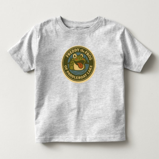 Baby's Tee Freddy Frog Tee of Paddleboat Lake (Front)