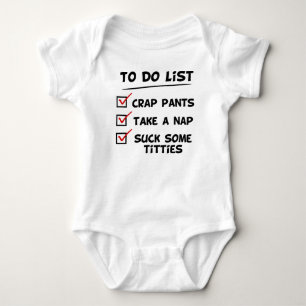 Baby's to do list baby bodysuit