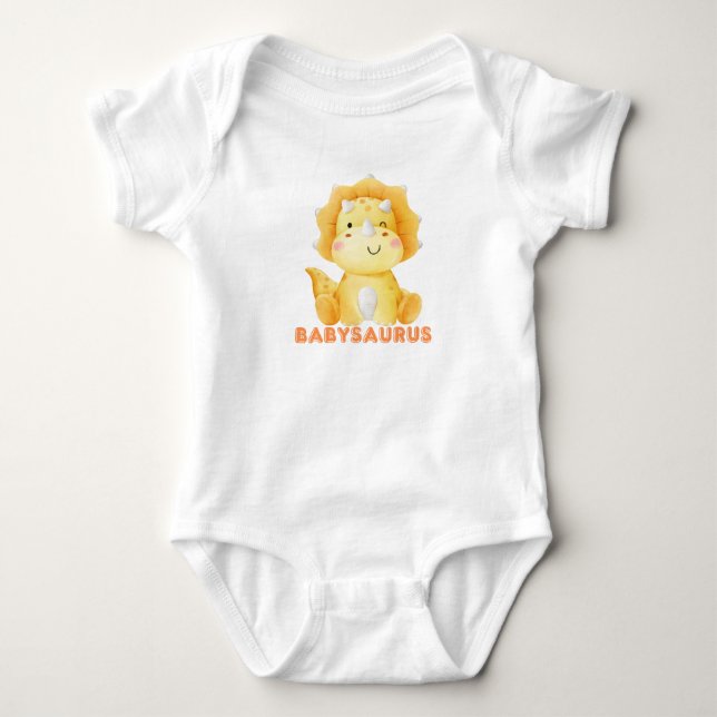 Babysaur Baby Bodysuit (Front)
