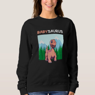 Babysaurus Dinosaur  Cute Kiddo Apatosaurus  2 Sweatshirt