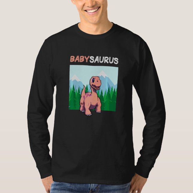Babysaurus Dinosaur  Cute Kiddo Apatosaurus  2 T-Shirt (Front)