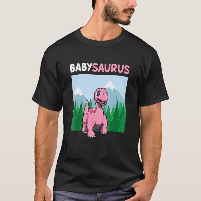 Babysaurus Dinosaur  Cute Kiddo Apatosaurus 3 T-Shirt (Front)