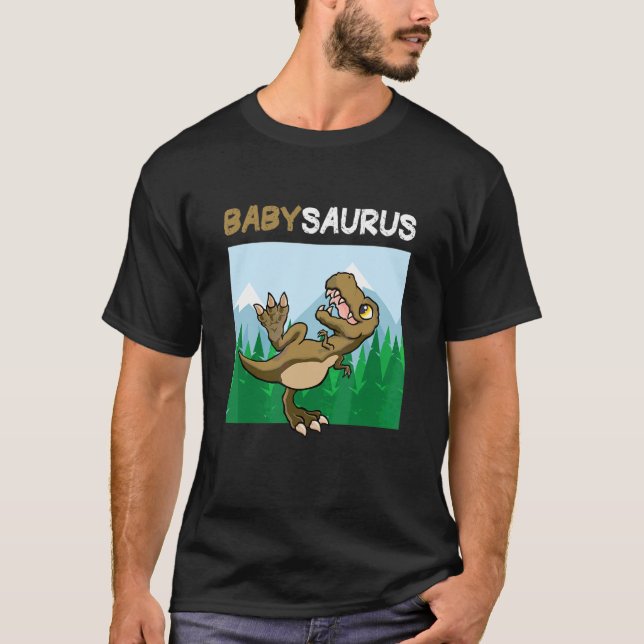 Babysaurus Dinosaur Cute Kiddo Rex T-Shirt (Front)