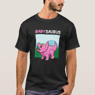 Babysaurus Dinosaur Cute Kiddo Triceratops 1 T-Shirt