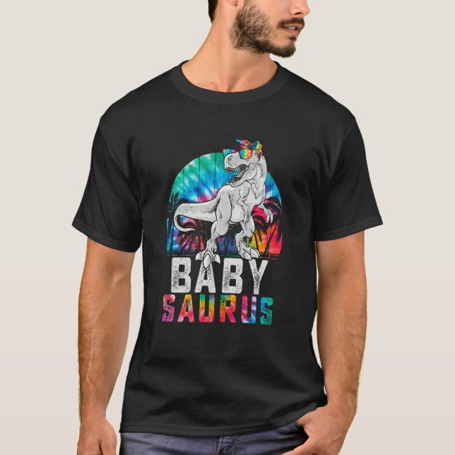 Babysaurus Rex Dinosaur Baby Saurus Family Matchin T-Shirt (Front)