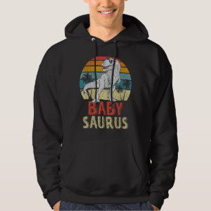 Babysaurus T Rex Dinosaur Baby Saurus Family Match Hoodie